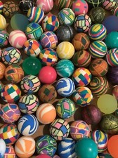 Huge Bulk Lot Of 75 Random VINTAGE Vending Machine Bouncy Balls Rubber