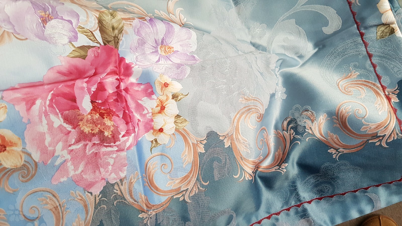 100 cotton jacquard sateen queen size bed duvet set + flat sheet NWOT