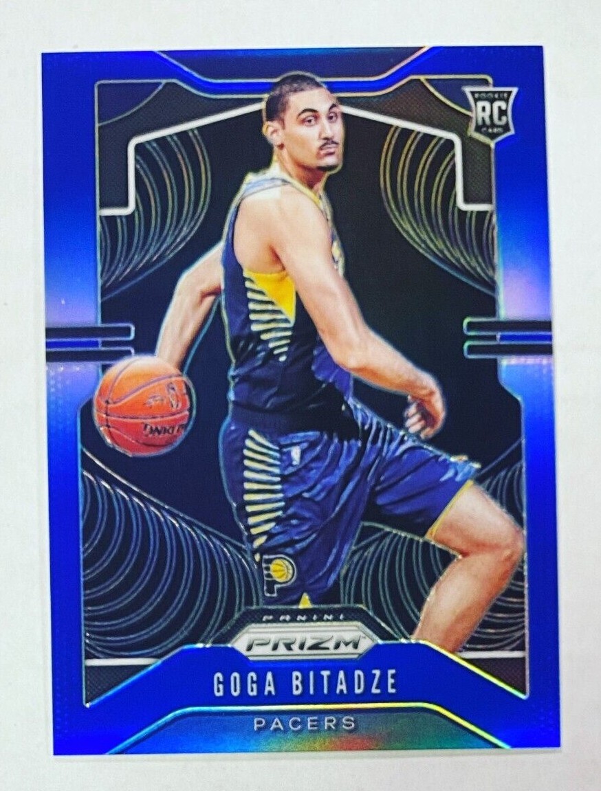 2019-20 Panini Prizm Goga Bitadze Blue /199 Rookie Card #264 RC Indiana Pacers