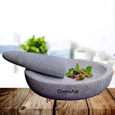 OvenAid Traditional Kalvam, Stone Grinder, Mortar & Pestle 14x8 inches