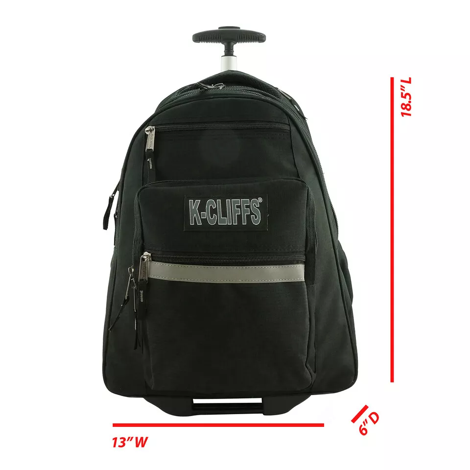 Business backpack top with wheels
