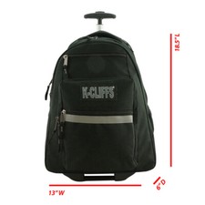 Mochila escolar rodante de lujo de 18" de alta resistencia con ruedas, negocios