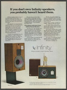 infinity hi fi speakers