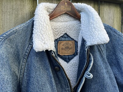 Vintage 80s LEVIS Mens Small Made in USA Sherpa Lined Denim