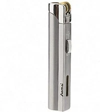 Aomai Slim Metal Jet Torch Flame Grinding Flint Butane Gas Cigarette Lighter