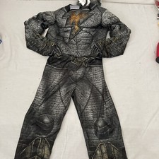 NEW Black Adam Halloween Costume DC Rubies Boys Small 6/7 Padded Jumpsuit Cape