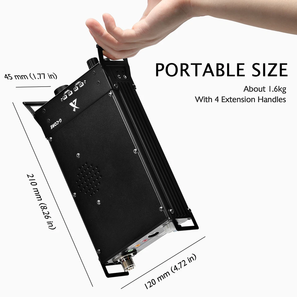 Xiegu G90 QRP HF Radio 20W SSB/CW/AM/FM 0,5-30 MHz SDR Transceptor Cabezal Remoto Foto 4 de 4