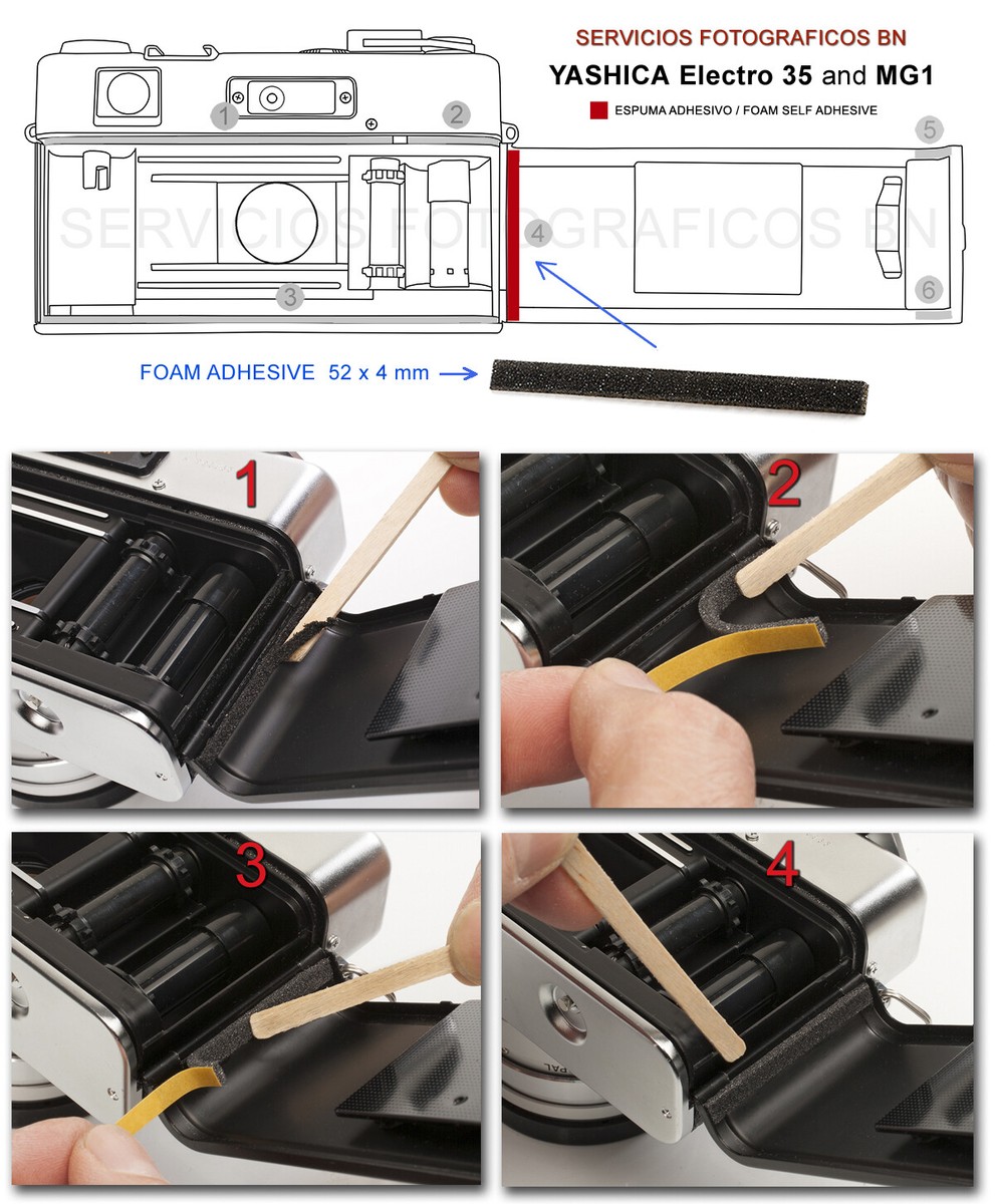 Adapter+ Battery+ Kit: for Yashica Electro 35, Gl, G, GS, Gsn