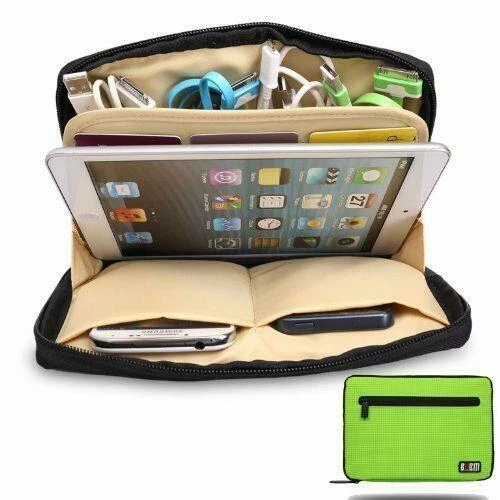Portable Universal Gadget Organiser Bag iPad Mini Cables Charger Accessory Case - Image 4 of 4