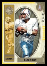 2019 Panini Legacy Warren Moon #113 Yellow /165 Houston Oilers