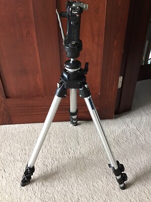 Manfrotto Bogen Tripod #3021 with Manfrotto Bogen Head Model #3265 Made in Italy