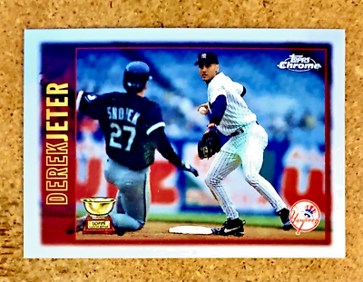 1997 Topps Chrome Baseball Rookie Cup Derek Jeter #7 New York