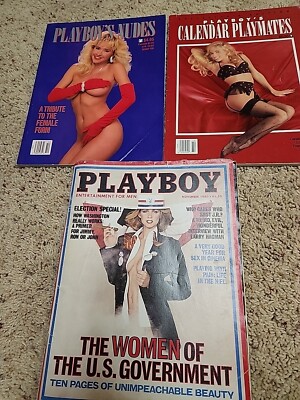 PLAYBOY  CALENDAR PLAYMATES 1992 Playboy Nudes & Playboy Nov 1980 See Desription
