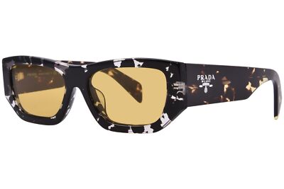 PRADA サングラス ブラック イエロー（希少）正規品 Prada PR 09ZSF L (55 - 17) with Grey lenses and Black frame