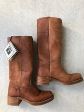 FRYE Boots Stiefel 1x kurz benutzt Gr. 7 (US) Leder SADDLE Gummisohle v Schuster