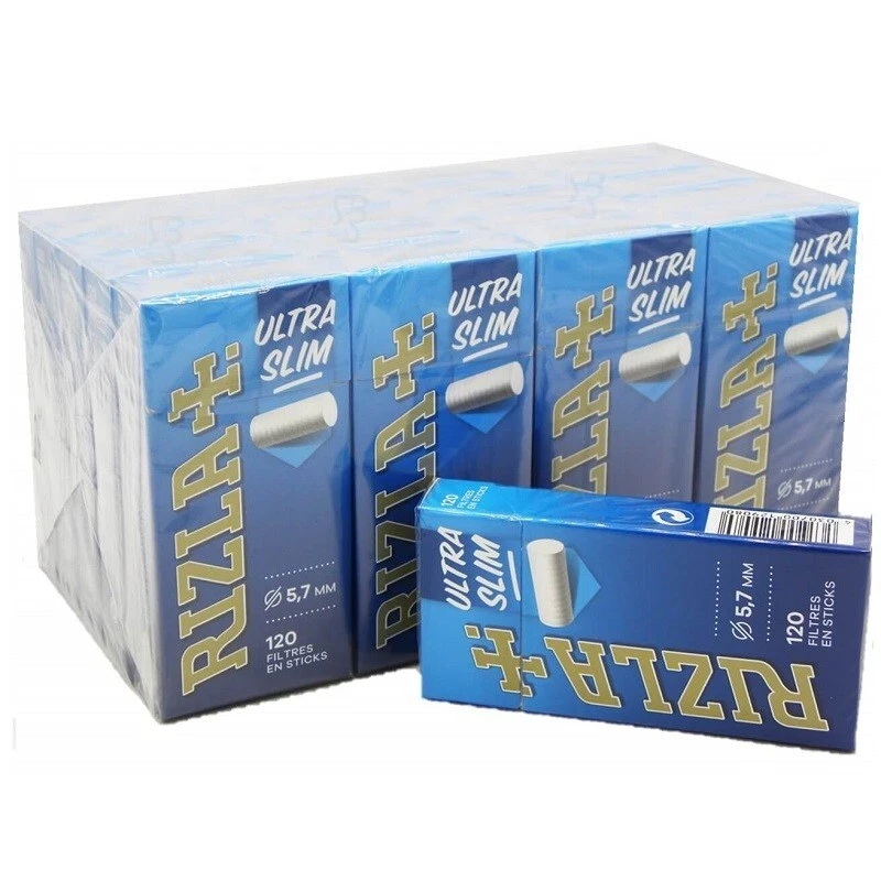 Filtri Rizla Ultra Slim 5,7 mm Filtes Packspitze 20 Packungen 1 volle Box - Bild 2 von 4