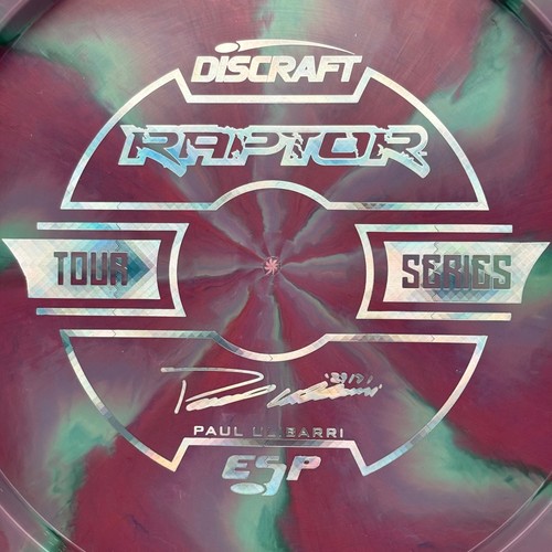 Discraft Swirly ESP Raptor, 2019 Ulibarri TS Back Print, 175g, New, Rare - Picture 3 of 13