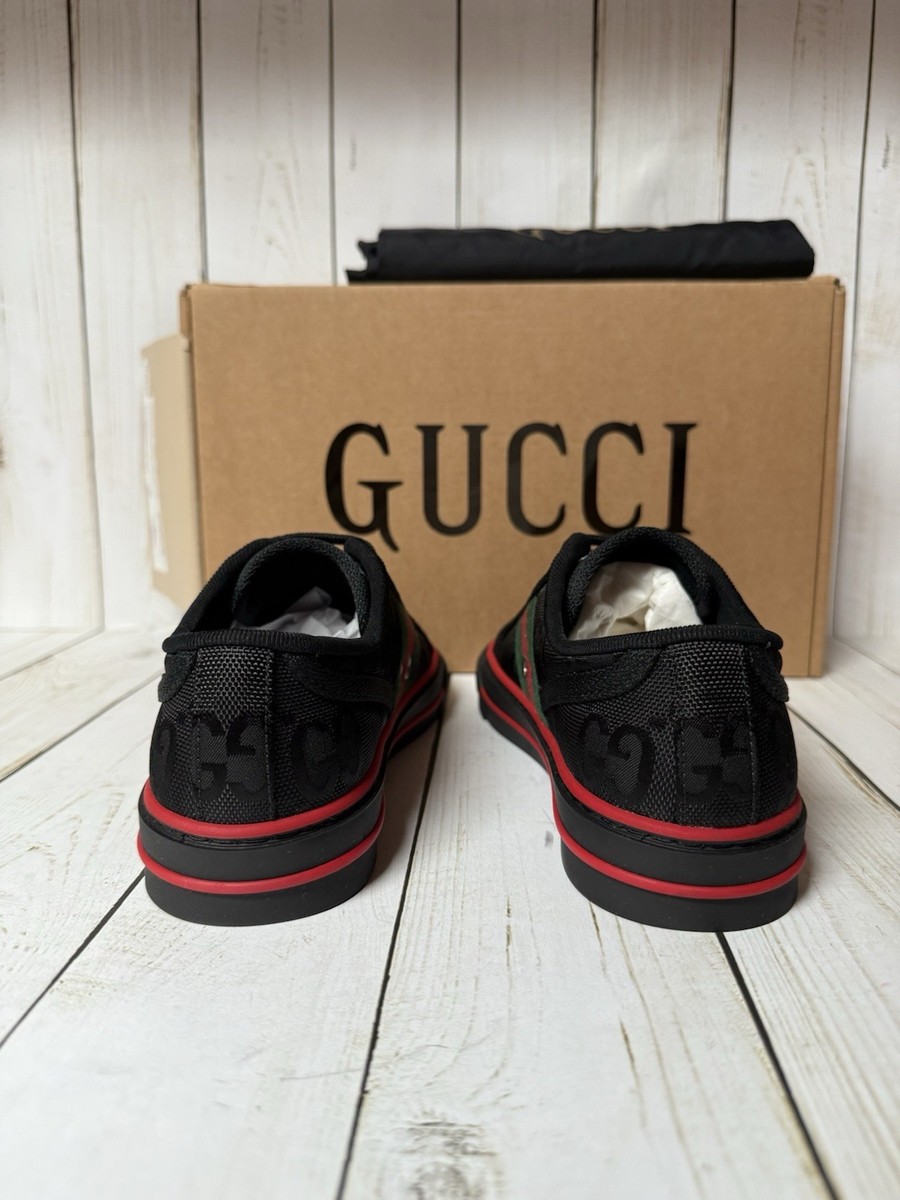Gucci Nylon Web Monogram Off The Grid 1977 Tennis Sneakers  display picture 1