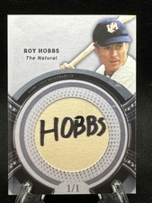 Roy Hobbs - Bat Knob Relic Card - Custom Made With Real Wood - The Natural