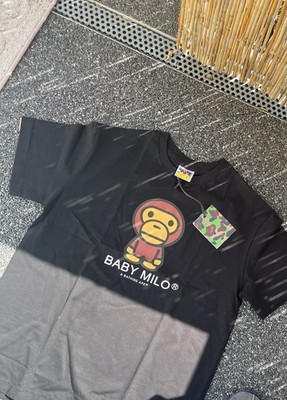 BAPE Classic Baby Milo T-Shirt Schwarz Größe L Neu