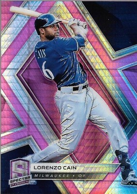 2019 Panini Spectra Neon Pink #97 Lorenzo Cain /75 - BB