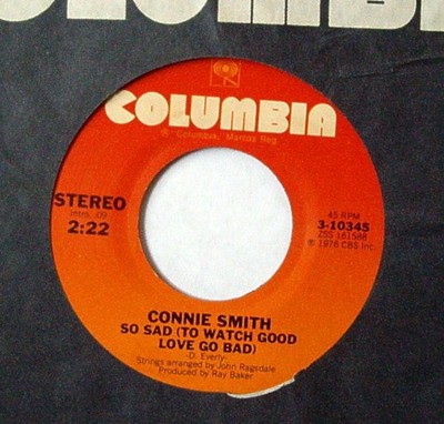 Connie Smith - So Sad To Watch Good Love Go Bad - Used Vinyl Record - G8100z