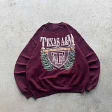 Vintage 90s Texas A&M Aggies Sweatshirt NCAA College Crewneck Sweater