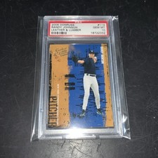 2005 Donruss Leather & Lumber Randy Johnson #113 Yankees PSA 10