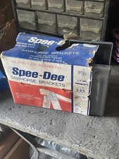 Vintage Spee-Dee Sawhorse Brackets Pair Metal Heavy Duty Fits 2x4 Lumber NOS