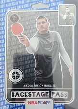 2019 Hoops Back Stage Pass#4 Nikola Jokic Back Stage Pass Holo