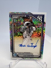 JOSE CASTRO 2024 Bowman Chrome 1st AUTO Mini Diamond Refractor /100 #CPA-JCO SP