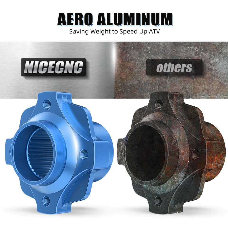 Buje de rotor de disco de freno trasero para Yamaha Raptor 700 YFM700 ATV #1PE-F5712-00-00 azul Foto 3 de 4