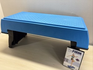 3 in 1 The Firm Box Step Adjustable Aerobic Stepper Incline w DVD - READ