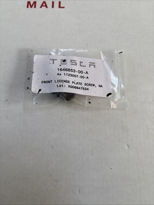 2021-2023 TESLA MODEL S/X FRONT LICENSE PLATE SCREWS 1646853-00-A OEM NEW