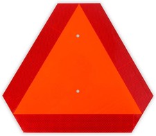 Slow Moving Vehicle Sign, Rust Free Aluminum Slow Moving Vehicle
