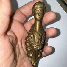 Antique Metal Pretty Woman Victorian Furniture Or Clock Mount