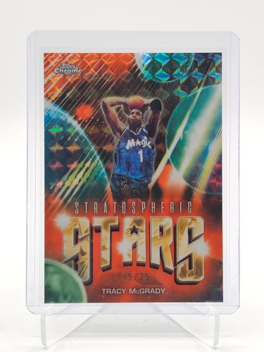 TRACY MCGRADY 2025-26 TOPPS CHROME UPDATE STRATOSPHERIC ORANGE GEO 25/25 Q7658