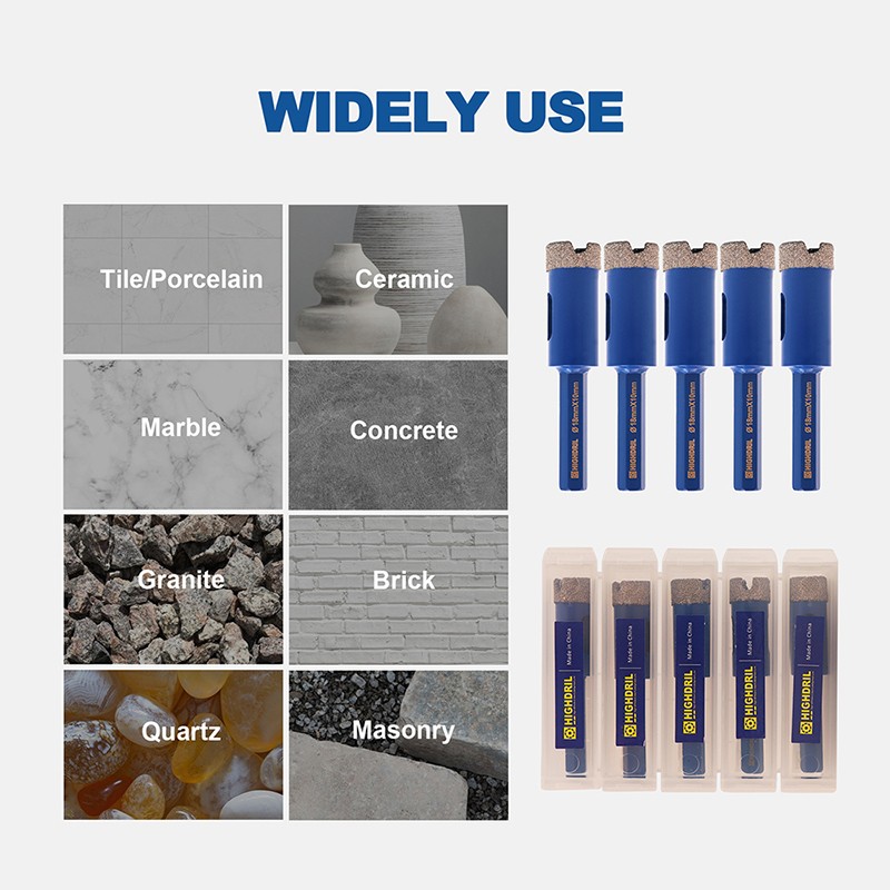 18mm Diamond Drilling Core Bits Hole Saw Cutter Drilling Ceramic Tile Marble