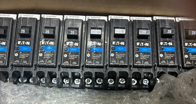 10 PCS Eaton BRP120DF 20A 1 Pole Dual Function Circuit Breaker AFCI GFCI