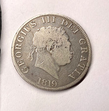 GEORGIUS III DEI GRATIA 1819 Half Crown