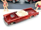 Vintage Hot Wheels Redline 1969 Red Classic '57 T-Bird - White Int., Parts Car!