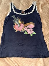 Harley Davidson Tank Top With Lace Size Small