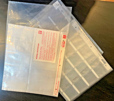 Coin Collection Storage Sleeves, Lot of 51. Twenty Pocket 2x2" NEW