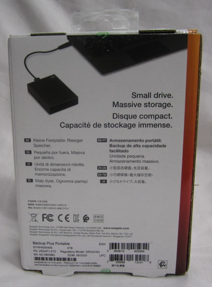 Seagate Backup Plus 4TB HDD STHP4000400 - Image 2 of 4