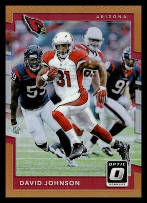 2017 Donruss Optic Orange /199 #95 David Johnson Arizona Cardinals