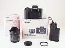 Canon EOS M50 II Camera & EF-M 15-45mm Lens Kit Refurbished +12Month Guarantee.