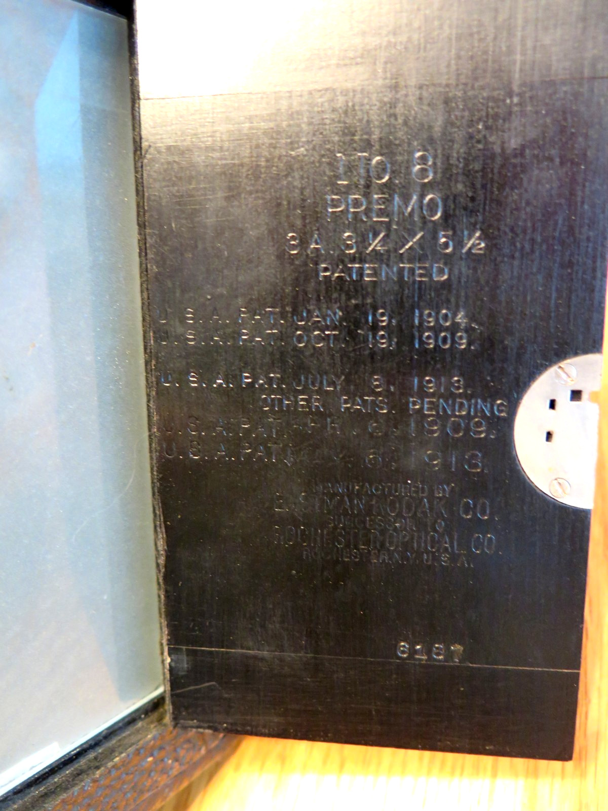 Antique Kodak Eastman Premo No. 8 Camera w/ Shutter Release PARTS/REPAIR ~VIDEO