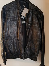 HERREN BIKER LEDERJACKE MARKE:TRAPPER.NEUWERTIG.GRÖßE:XL.