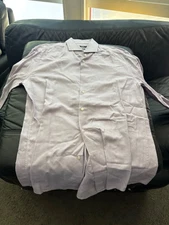 Hugo Boss lavender long sleeve 16 41 shirt super nice NM studio wardrobe auction