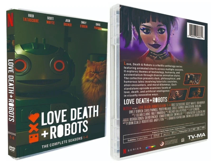 Love, Death & Robots : The complete series Season 1-4 [ 4-Disc-DVD NEW] region 1